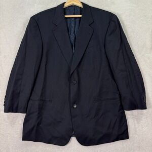 HUGO BOSS Loro Piana Mens 44XS Navy Wool Suit Jacket Blazer Short Preppy‎ Casual